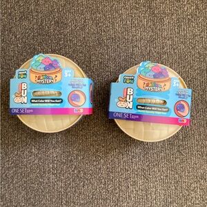 Squishy Bun Rainbow Mystery Dumpling Galaxy Glitter Gel NEW! Five Below Set Of 2